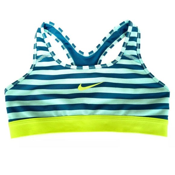 Nike Other - Nike Dri-Fit Sports Bra Blue striped neon Small